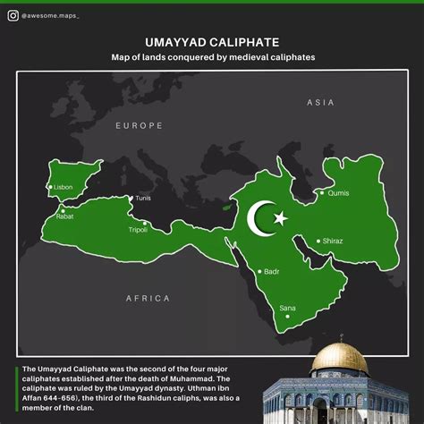 Umayyad Caliphate was Islamic superpower that... - Maps on the Web