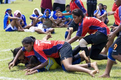 Women's Kabaddi Action editorial photo. Image of game - 9926361