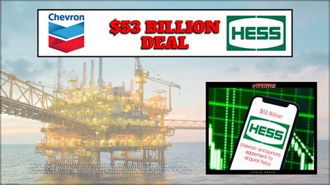 BREAKING: $53 Billion Deal – Chevron Announces Agreement to Acquire HESS - Upstream Calendar