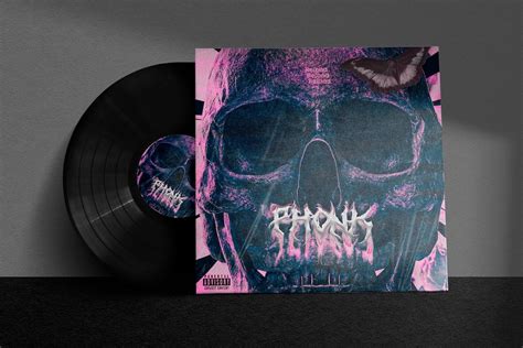 Grungy Phonk Skull Dark Core Album Covers PSD - Etsy