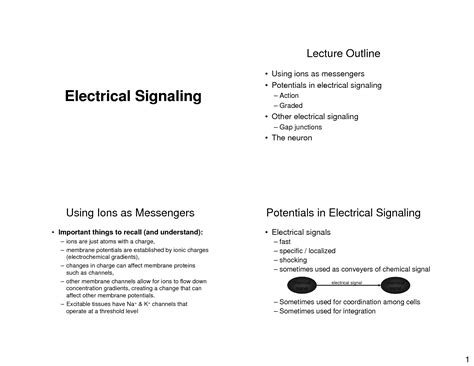 SOLUTION: Electrical signaling 1 - Studypool