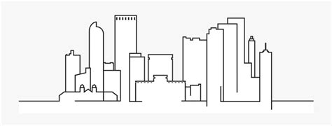 Denver Skyline Vector Black And White Download Huge , Free Transparent ...