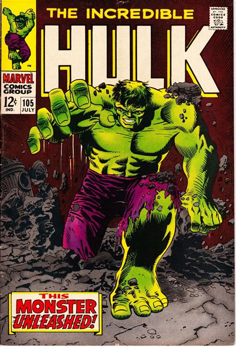 The Incredible Hulk 105 1st Series 1962-1999 July 1968 | Etsy | Marvel comics wallpaper, Hulk ...