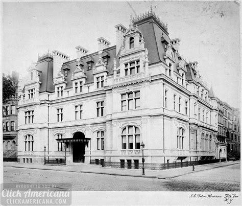 See grand Gilded Age New York mansions on Fifth Avenue during the 1800s ...