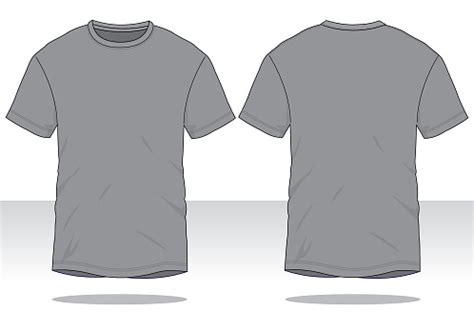 Gray Tshirt Vector For Template Stock Illustration - Download Image Now ...