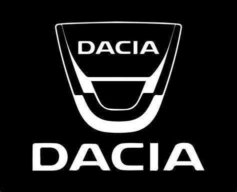 Dacia Brand Logo Car Symbol With Name White Design Romanian Automobile ...