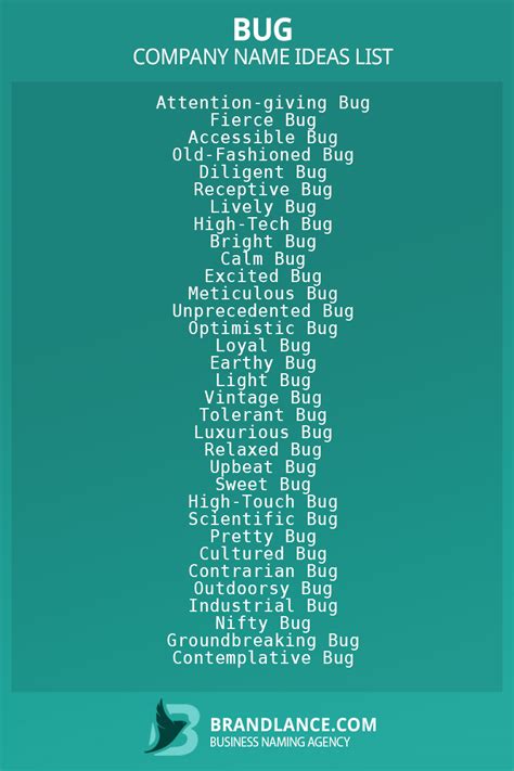 1000+ Cool Bug Company Name Ideas List Generator (2024)