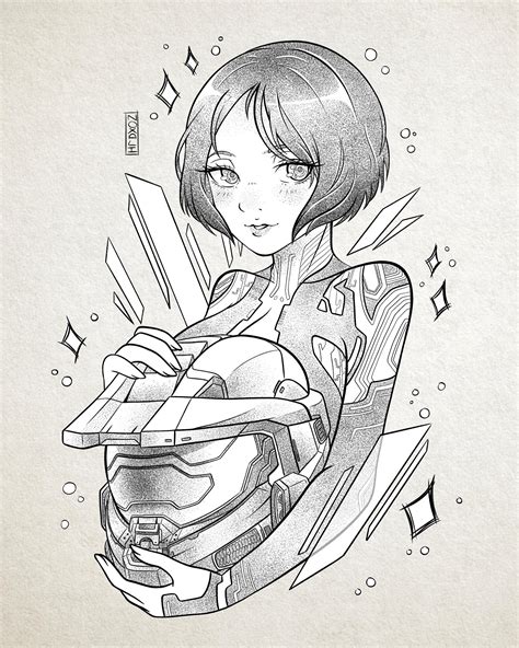 [Fanart] Cortana and Master Chief - By @noxalisaurusrex : r/halo