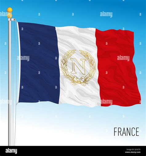 French flag with Napoleon Bonaparte symbol, vector illustration Stock Vector Image & Art - Alamy