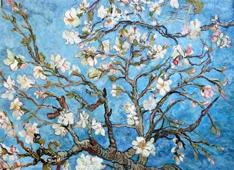 Vincent Van Gogh Almond Blossom Repro, Quality Hand Painted Oil Painting 24x36in ...