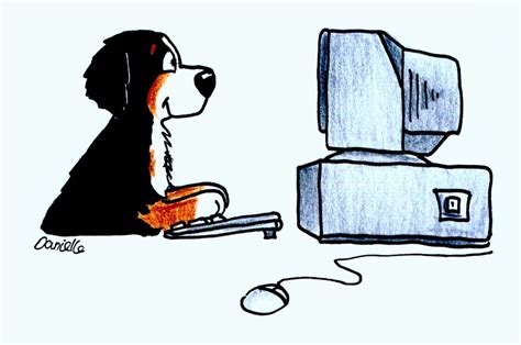 Image result for dog on computer cartoon | Dogs, Cartoon, Character