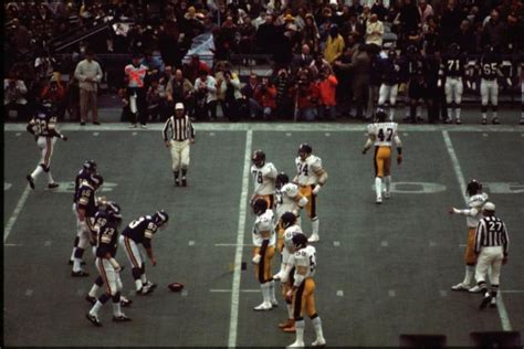 Steelers vs Vikings, Super Bowl IX, Tulane Stadium, New Orleans (1975 ...