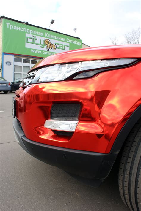 Range Rover Evoque Gets the Red Chrome Treatment in Russia - autoevolution