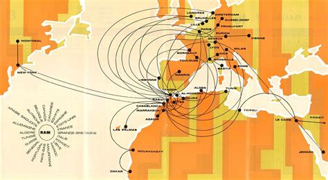 Royal Air Maroc Route Map | Route map, Map illustration, Illustrated map