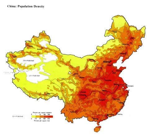 China population map 2011-2012| Population density maps (China, Asia & World)