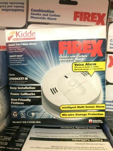 kidde kn cosm IB Hardwired Combination Carbon Monoxide & Smoke Alarm(2 ...