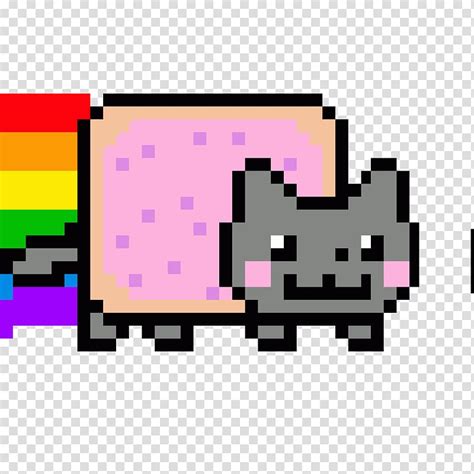 Pixel Art Grid Nyan Cat - Pixel Art Grid Gallery