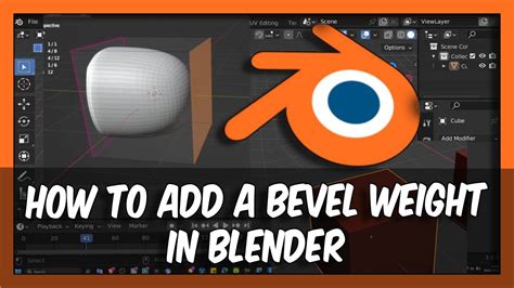 How To Add A Bevel Weight In Blender - YouTube