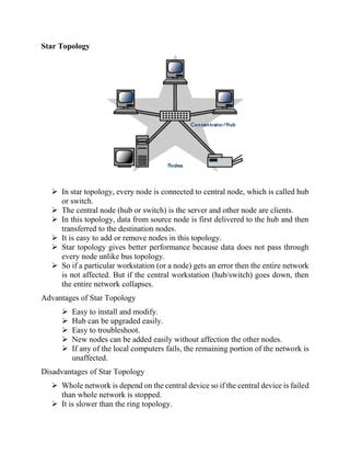 Advantages And Disadvantages Of Star Topology