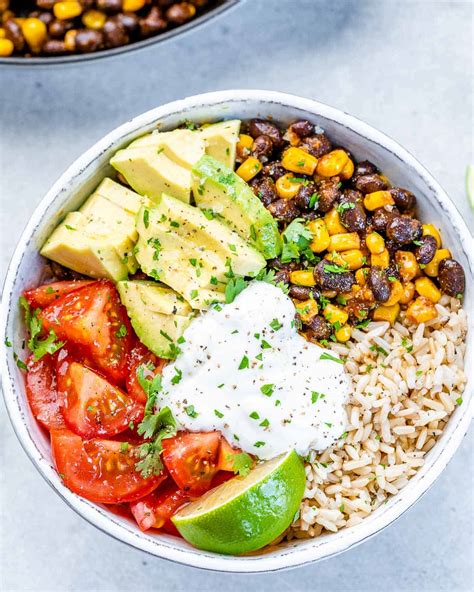 Vegetarian Burrito Bowl - Healthy Fitness Meals