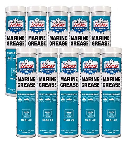 Lucas Marine Wheel Bearing Grease 14 oz Cartridge (12-Pack)