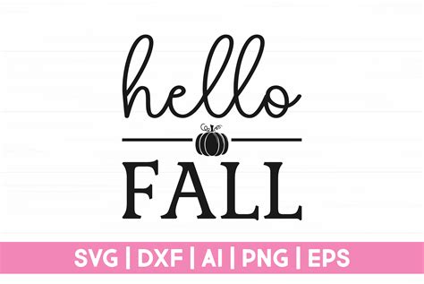 Hello Fall SVG Graphic by CraftartSVG · Creative Fabrica