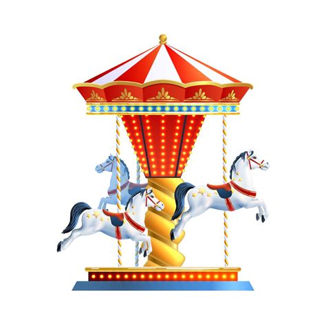 Realistic Carousel Isolated 468576 Vector Art at Vecteezy