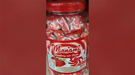 #monami candy#strawberry and cream#satisfying candies#ytshort# ...