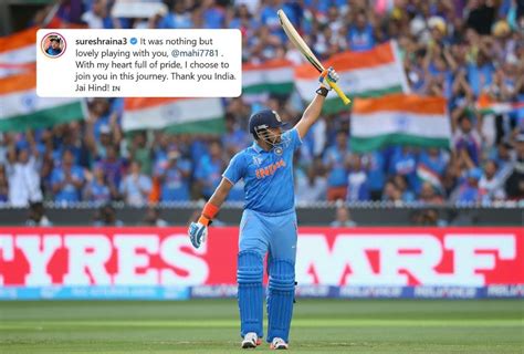 ‘Forever Team India’: Suresh Raina Posts Emotional Statement After Retiring From International ...