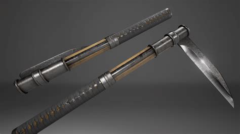 Ninja Weapons and Tools Ninjato Katana Set by Lost Boys Ambassadors in Weapons - UE4 Marketplace