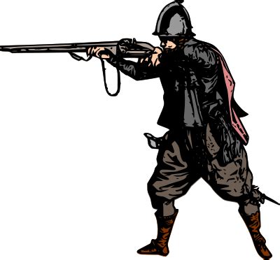 Firing Musket - Openclipart