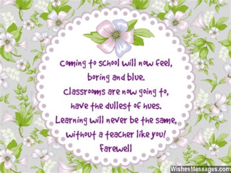 Farewell Messages for Teachers: Goodbye Quotes for Teachers and Professors – WishesMessages.com