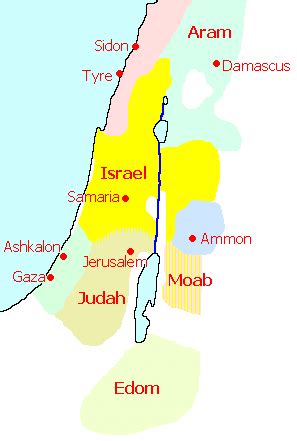 Map of Ancient Israel (Illustration) - World History Encyclopedia