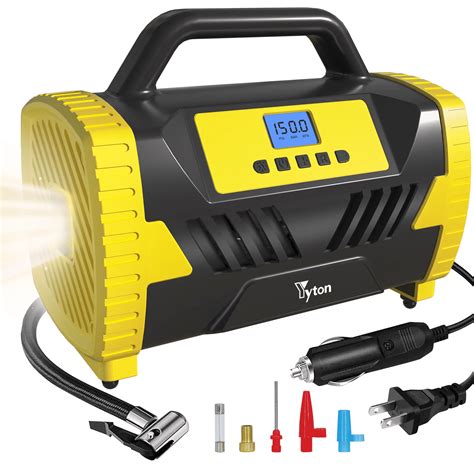 Yyton 150Psi Portable Tire Inflator, Auto Air Pump, Auto Shut-off ...