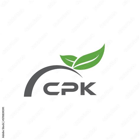 CPK letter nature logo design on white background. CPK creative initials letter leaf logo ...