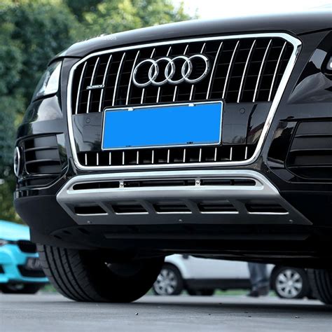 Fit For Audi Q5 2009 2016 front+Rear Bumper Diffuser Bumpers Lip Protector Guard skid plate ...