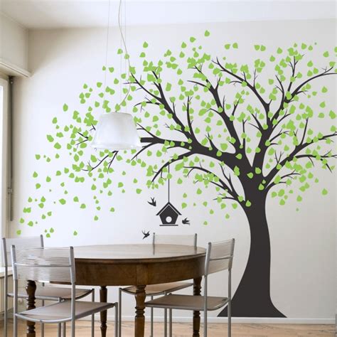 DIY Large Tree Wall Decal Paper Art Wall Sticker Peel Stick Vinyl Sheet ...