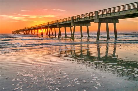 Jacksonville Beach Pier Sunset