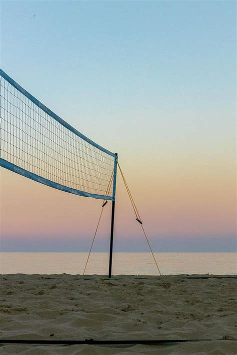 Late-Sunset Volleyball Net Photograph by Vincent Buckley - Fine Art America