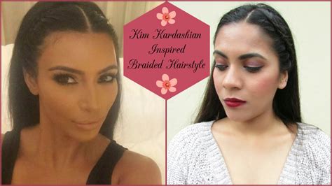 Kim Kardashian Braided Hairstyle