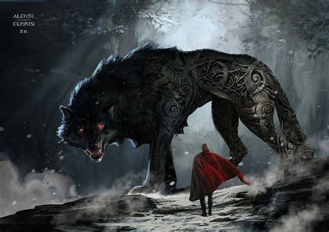 Thor : Ragnarok / Fenrir – concept art by... | Werewolf art, Dark ...