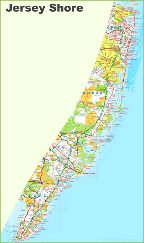 Jersey Shore Map