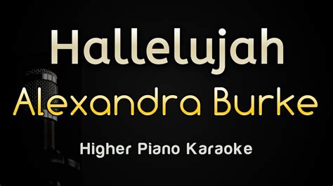 Hallelujah - Alexandra Burke (Acoustic Piano Karaoke Songs With Lyrics - Higher Key) - YouTube