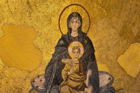 The Virgin and Child Mosaic, Hagia Sophia (Illustration) - World ...