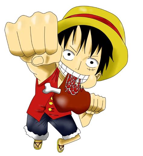 luffy eating meat by pbmaster94 on DeviantArt