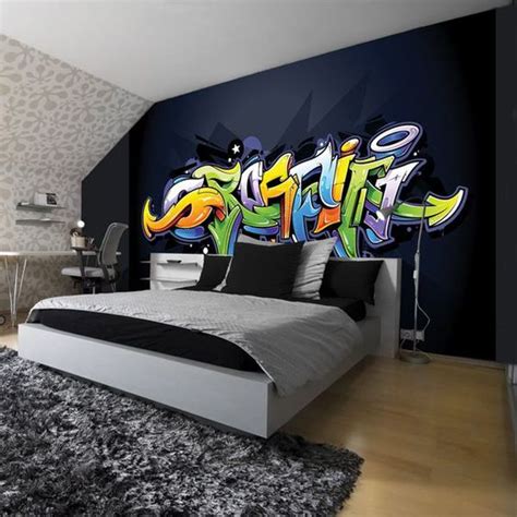 20+ Impressive Graffiti Bedroom Decorating Ideas | HomeMydesign ...