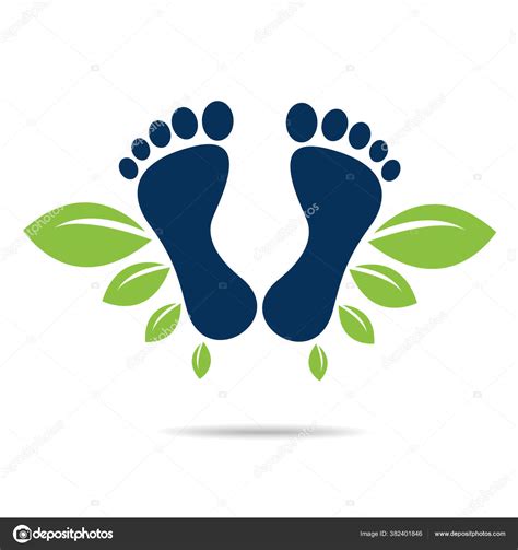 Co2 Footprint Concept Sign Icon Vector Illustration Stock Vector Image ...