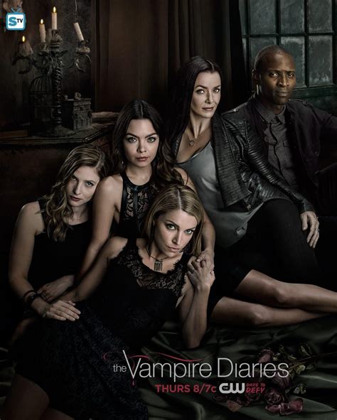 The Vampire Diaries S7 Cast: Jaiden Kaine "Beau," Annie Wersching "Lily Salvatore," Scarlett B ...