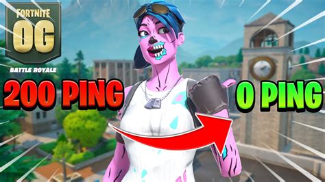 How To LOWER Ping In Fortnite Season OG! (0 Ping Settings) - YouTube