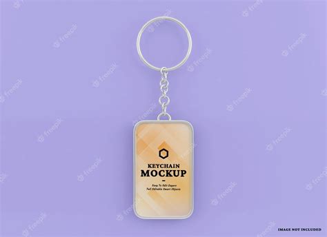 Premium PSD | Keychain mockup